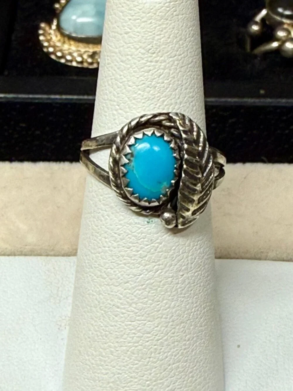 Old SouthWest Handmade Sterling with Turquoise Ring